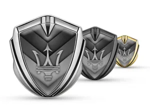 Maserati Silicone Emblema Badge Stile Tuning Finitura